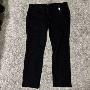 men’s fashion nova mike straight taper jeans black size 42